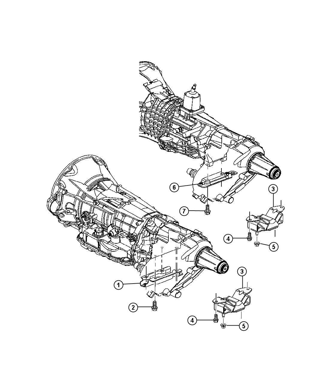 52110036AC - Dodge Used for: BRACKET AND INSULATOR. Transmission