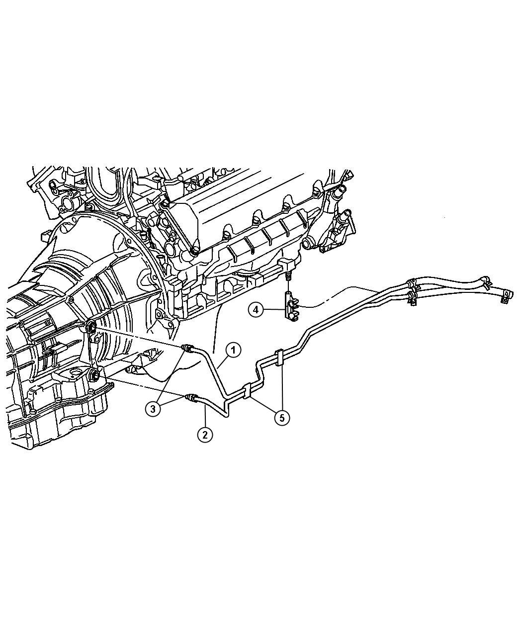 Durango Transmission 45rfe Cooler Lines