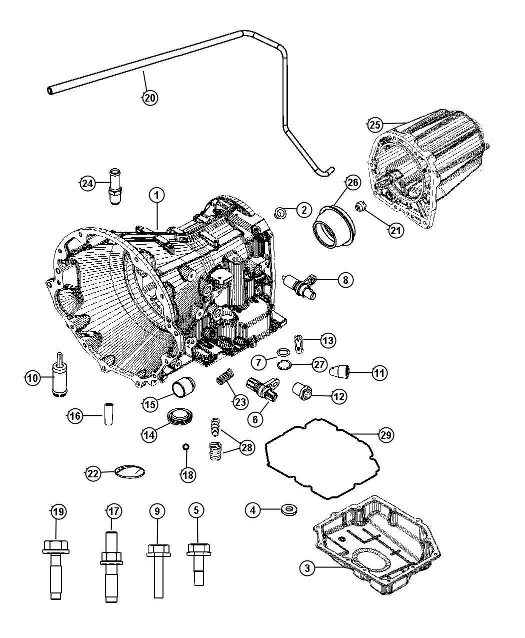 52854001AA - Dodge Sensor. Transmission output speed. Output speed