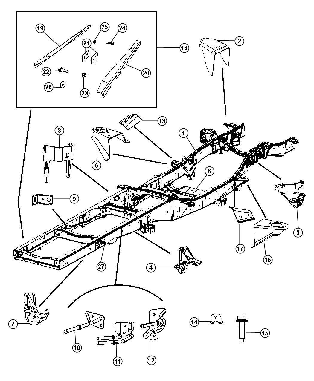 Dodge Ram 4500 Bracket. Rear spring hanger. Mopar, frames, frame ...